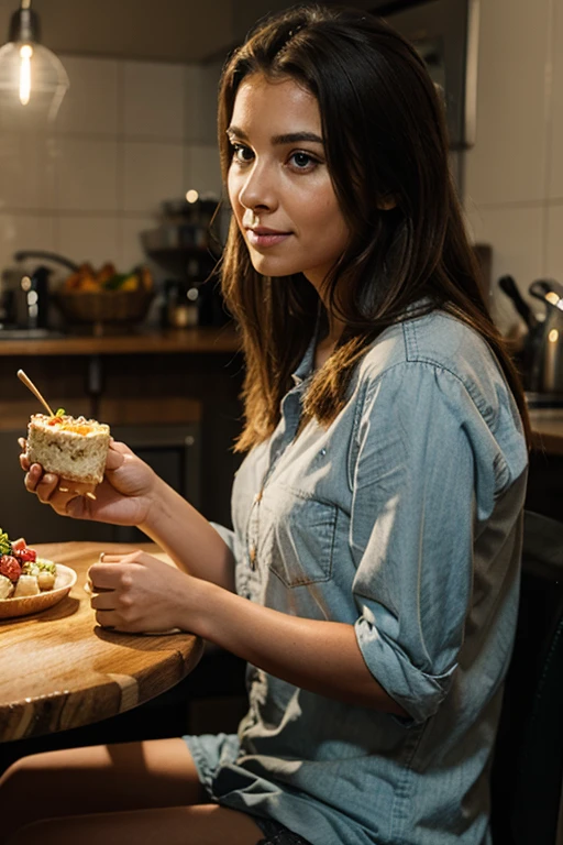 people eating light food