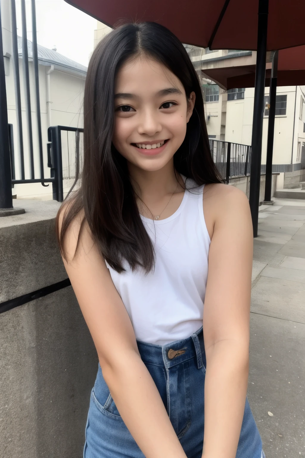 Girl young , smile, laughing,