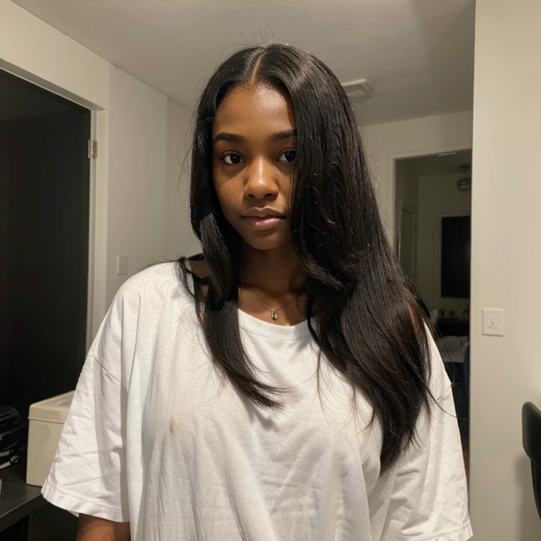 black girl with straight hair who only fucks white men