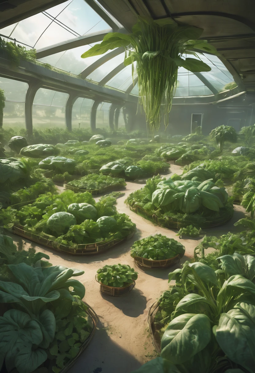 Alien farm life,alien farmer,exotic crops,spacious farm