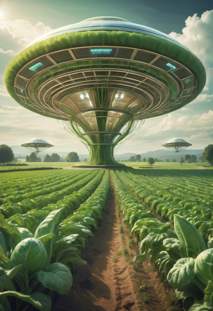 Alien farm life,Happy life of alien farmerotic crops,spacious farm