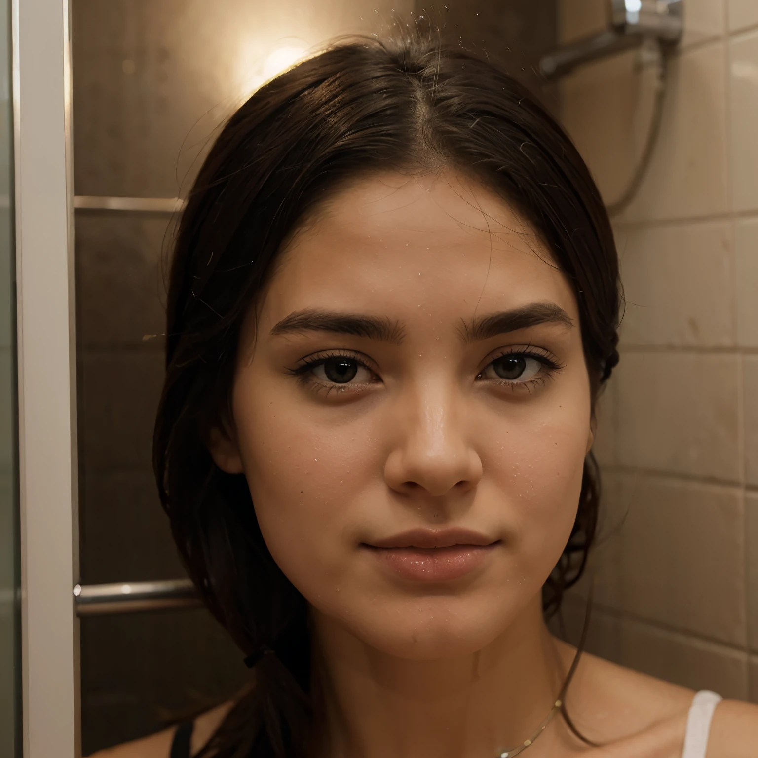 in the shower