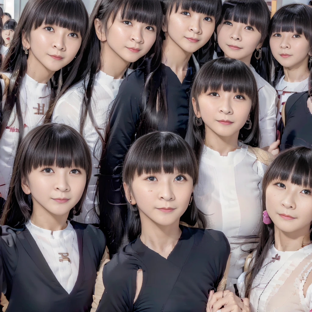 Raw photo、(((multiple girls))),((((6+girls)))),((((1000girls)))),(((10000girls)))、((((100000 girls))))、Women only、The same face、((matching school uniform))、(((Adhesion)))、12 years old、Long black hair、10,000 cute girls going to school、a smile、Commuting to school、School route、In the street、selfee、same person、(((A large group of people filling the area)))、(((A large group filling the horizon)))、a junior high school student