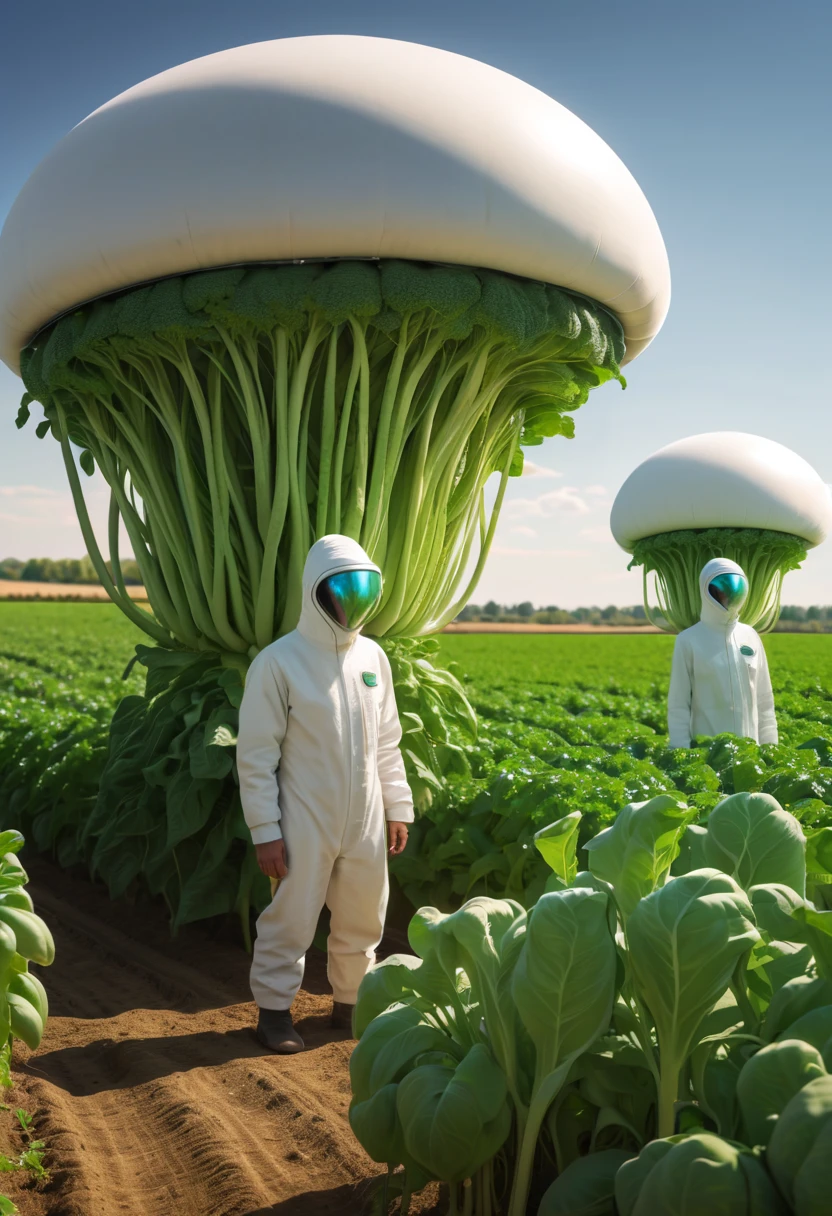 Alien farm life,Happy life of alien farmerotic crops,spacious farm,Manteau blanc,Life scenes