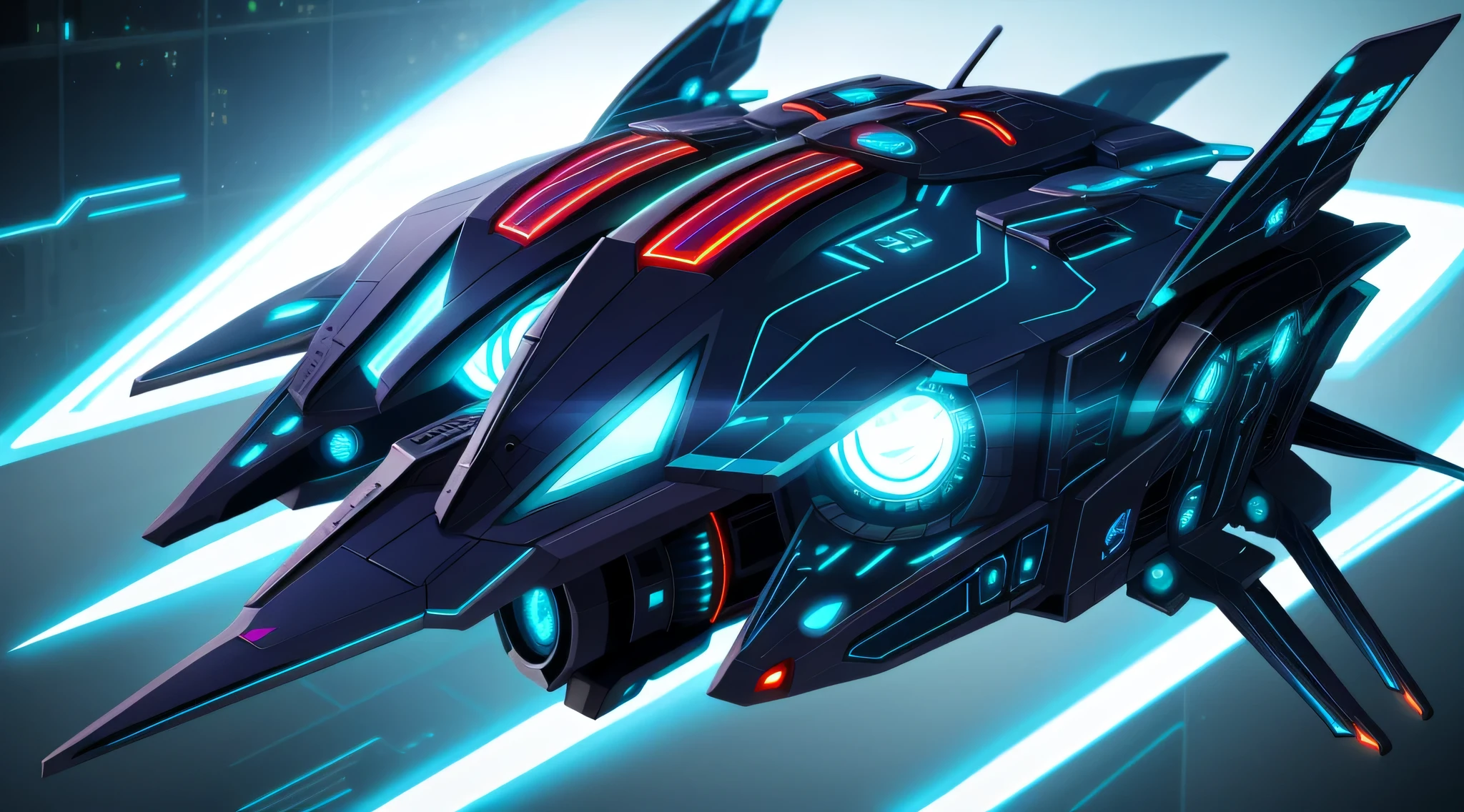Butterfly spaceship,cyber punk style,8K