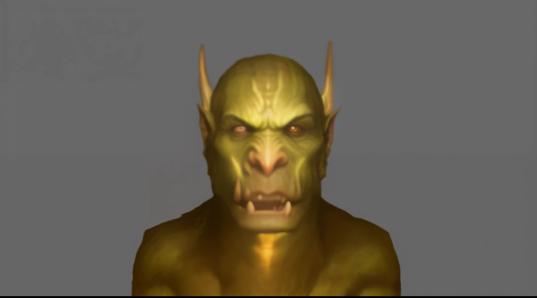 a close up of a goblin male portrait, medium portrait of a goblin, portrait of a goblin, portrait of an orc, an orc, orc, green orc male, dark fantasy goblin, dog - faced muscular goblin, known as voryn dagoth in life, male orc, face of an armored villian
