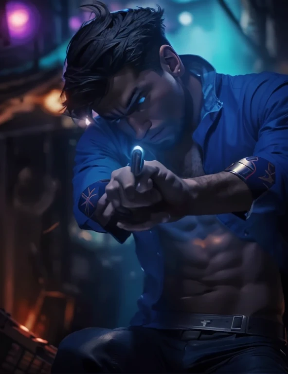 Realistic background ciberpunk handsome boy, realistic face ultra realistic face