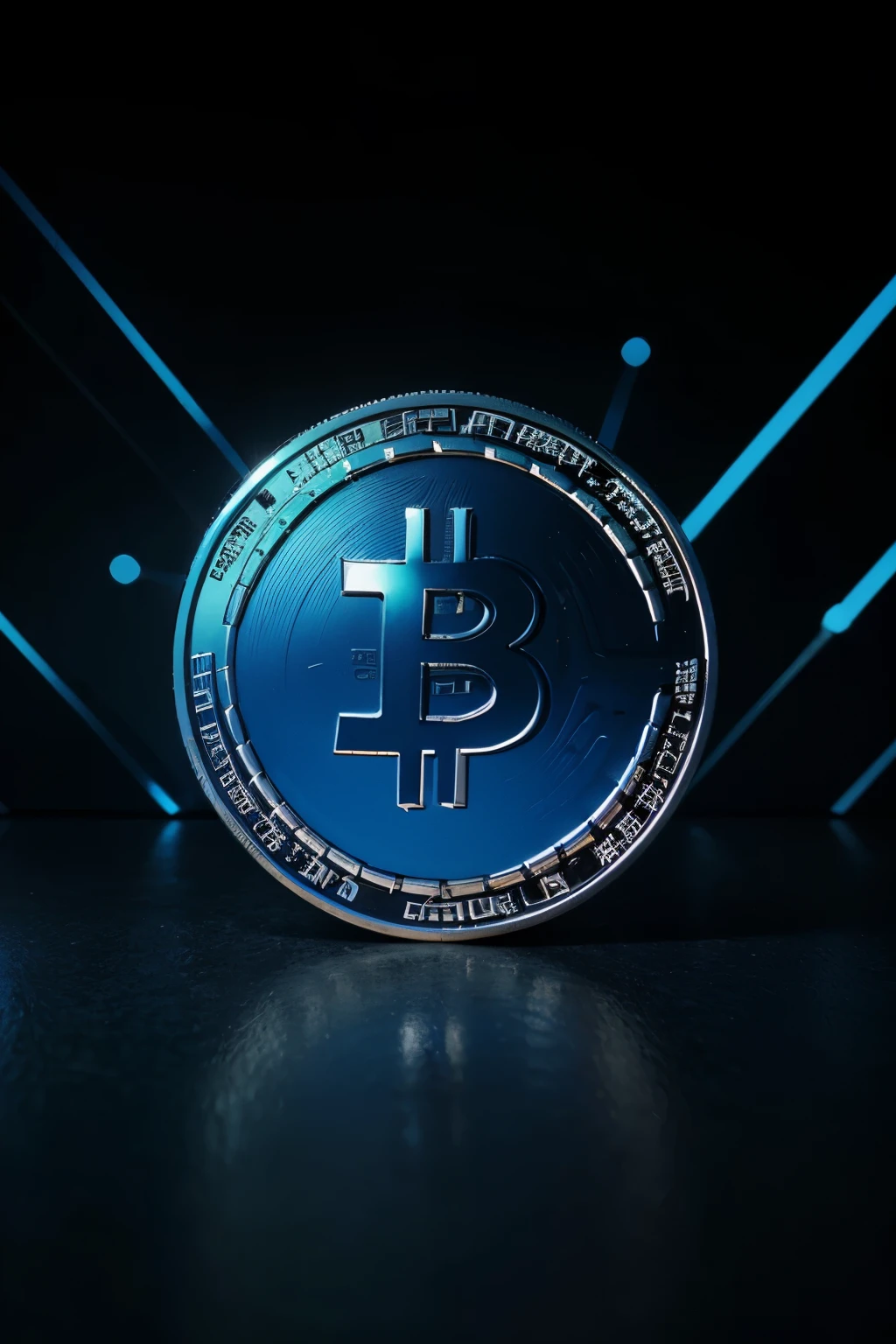 Crypto Background image (blue color)