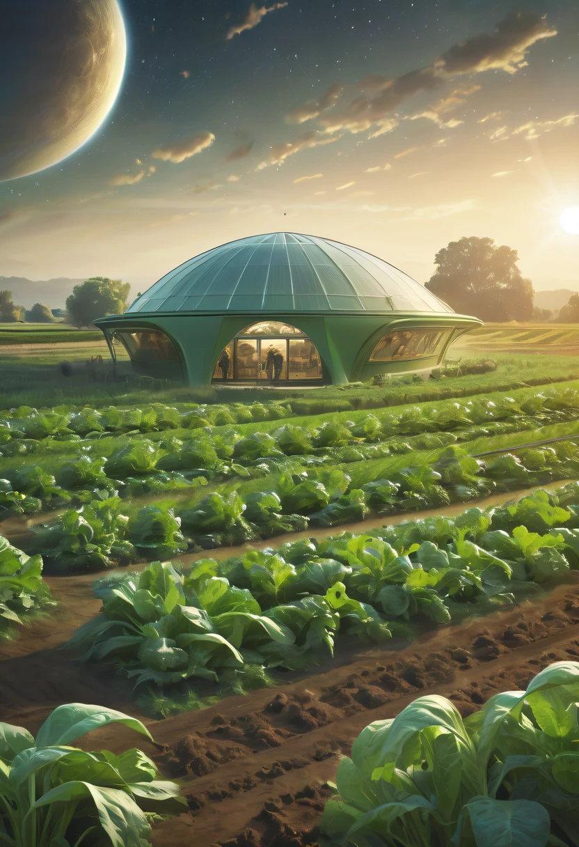 Alien farm life,Happy life with alien crops,spacious farm