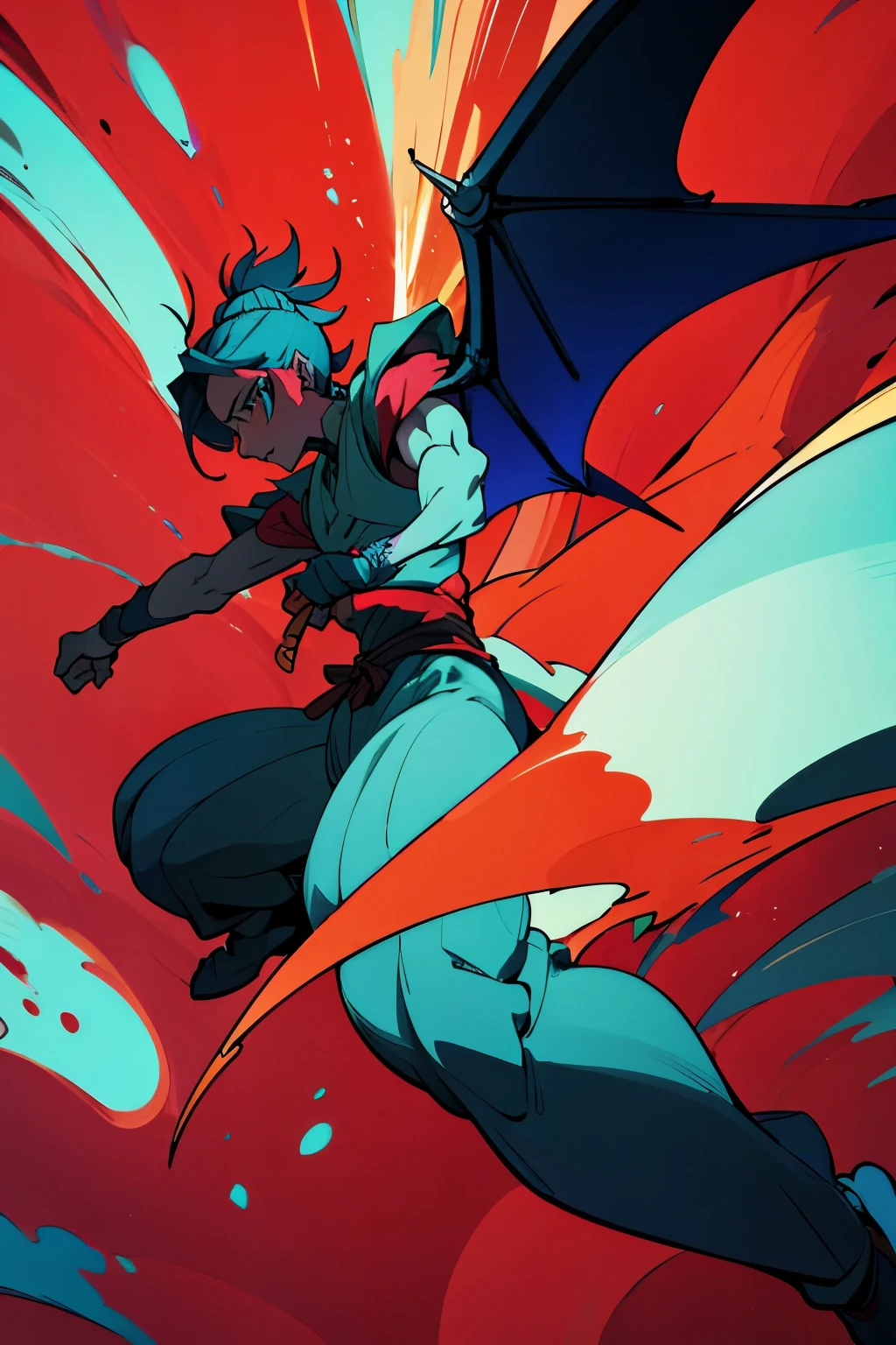 dragon, human image, godlike form, last battle mode, full length, Goes, frontal view