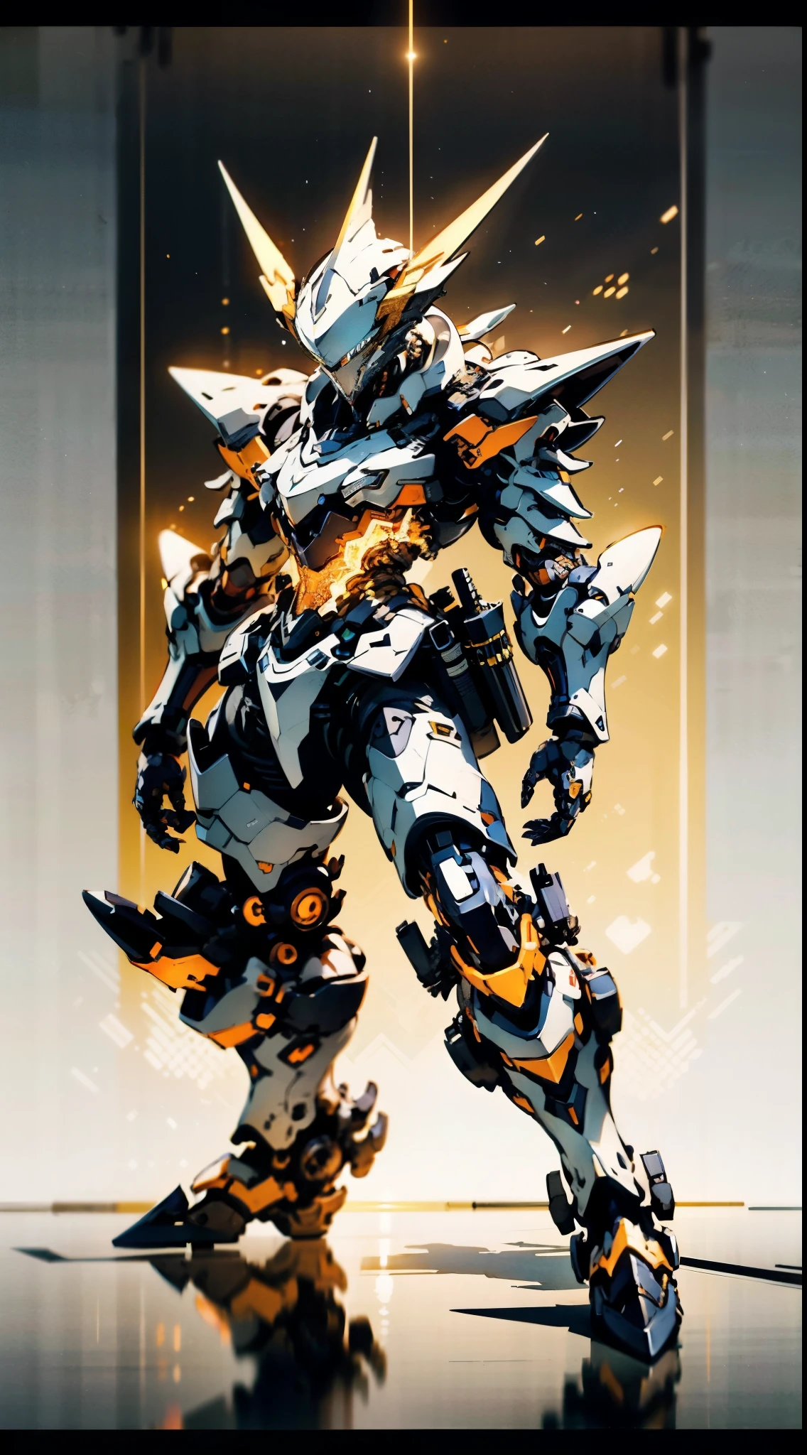 A high-tech combat armor suit inspired by Godzilla concept, Godzilla concept biotech battle armor, High-tech armored suits, psychedelic details, BiophyllTech, add electric power around, A bio-sensitive high-tech battle armor suit infused with Godzilla characteristics, The angular design on the body is illuminated and the display is charging, energy waves, Energy particles, octane render, unreal engine 5, high definition, best quality, highres, ultra-detailed, fantasy, Ultra-complex design, ultra-fine painting, extremely delicate, professional, perfect images quality, realistic, sure real, creativity, RAW photo, UHD, 32k, Natural light, cinematic lighting, best shadow, anatomically correct, masterpiece-anatomy-perfect, masterpiece:1.5