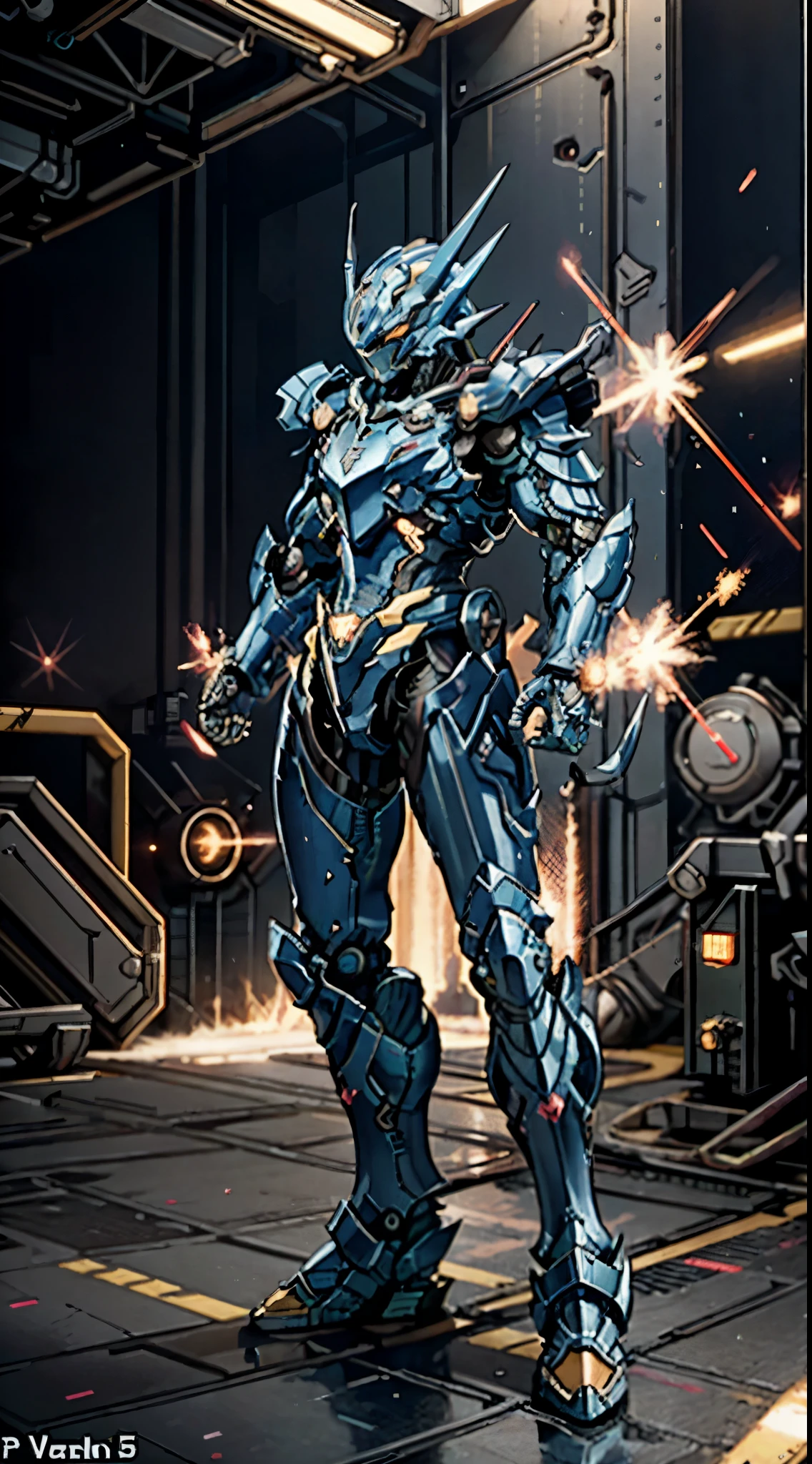 A high-tech combat armor suit inspired by Godzilla concept, Godzilla concept biotech battle armor, High-tech armored suits, psychedelic details, BiophyllTech, add electric power around, A bio-sensitive high-tech battle armor suit infused with Godzilla characteristics, The angular design on the body is illuminated and the display is charging, energy waves, Energy particles, octane render, unreal engine 5, high definition, best quality, highres, ultra-detailed, fantasy, Ultra-complex design, ultra-fine painting, extremely delicate, professional, perfect images quality, realistic, sure real, creativity, RAW photo, UHD, 32k, Natural light, cinematic lighting, best shadow, anatomically correct, masterpiece-anatomy-perfect, masterpiece:1.5