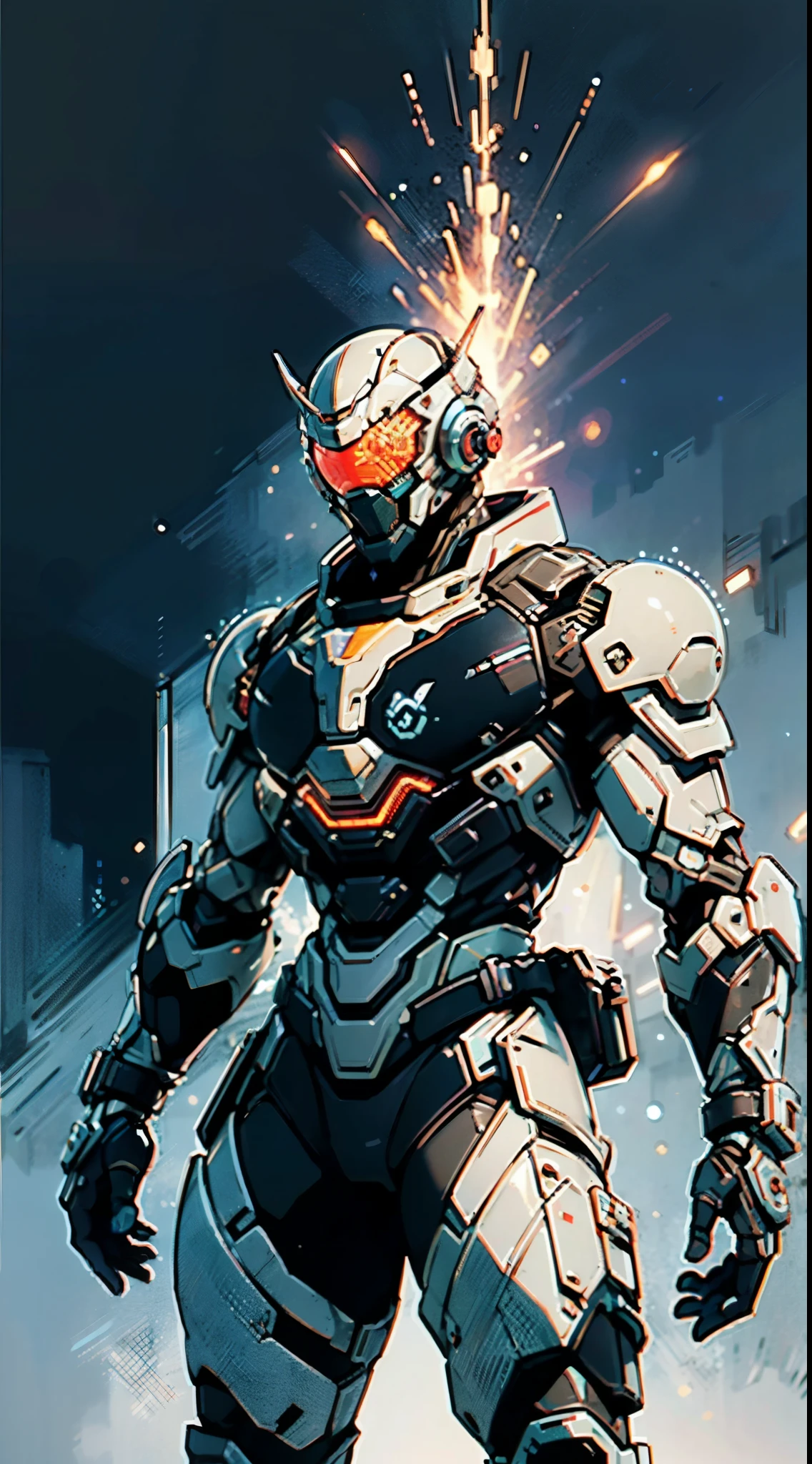 A high-tech combat armor suit inspired by Godzilla concept, Godzilla concept biotech battle armor, High-tech armored suits, psychedelic details, BiophyllTech, add electric power around, A bio-sensitive high-tech battle armor suit infused with Godzilla characteristics, The angular design on the body is illuminated and the display is charging, energy waves, Energy particles, octane render, unreal engine 5, high definition, best quality, highres, ultra-detailed, fantasy, Ultra-complex design, ultra-fine painting, extremely delicate, professional, perfect images quality, realistic, sure real, creativity, RAW photo, UHD, 32k, Natural light, cinematic lighting, best shadow, anatomically correct, masterpiece-anatomy-perfect, masterpiece:1.5