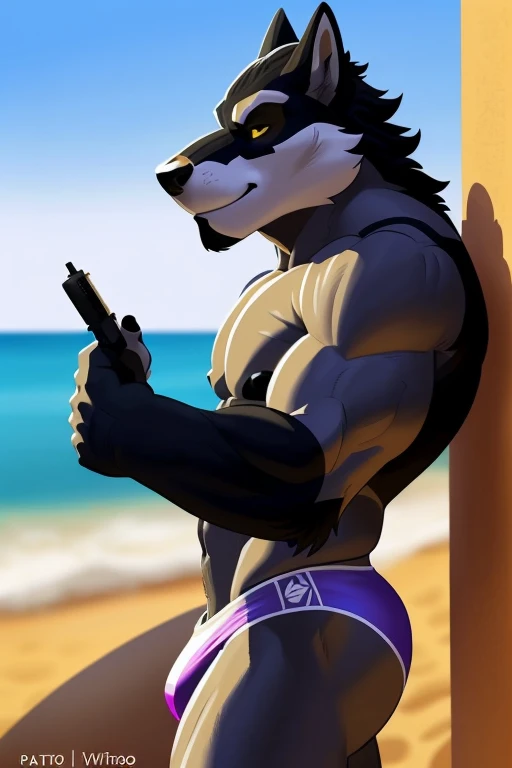 Dois lobos se beijando, lobo cinza e lobo branco, namorados, casal gay, lobo cinza de olhos fechados, speedos vermelho, e lobo branco de olhos bem abertos e amarelos, impressionado, speedos preto, se beijando, beijo, side view. 4k, high resolution, best quality, Postado em E621, corpo do antro, macho, , Macho, (very muscular, peitos fortes, fucinhos longos, peitorais fortes, Defined muscles:1.2), anatomia correta, (Fundo da praia, fundo do mar, sky background, dia:1.0), (blurry background, Plano de fundo fora de foco:1.2), (por wfa:1.0), (por Negger:1.0), sexy, (cel sombreado, sombreamento dos desenhos animados:1.2), lineart preto, contorno preto, flat coloration, (sombras fortes, sombras escuras:1.2), bojo, sombras sexy,
