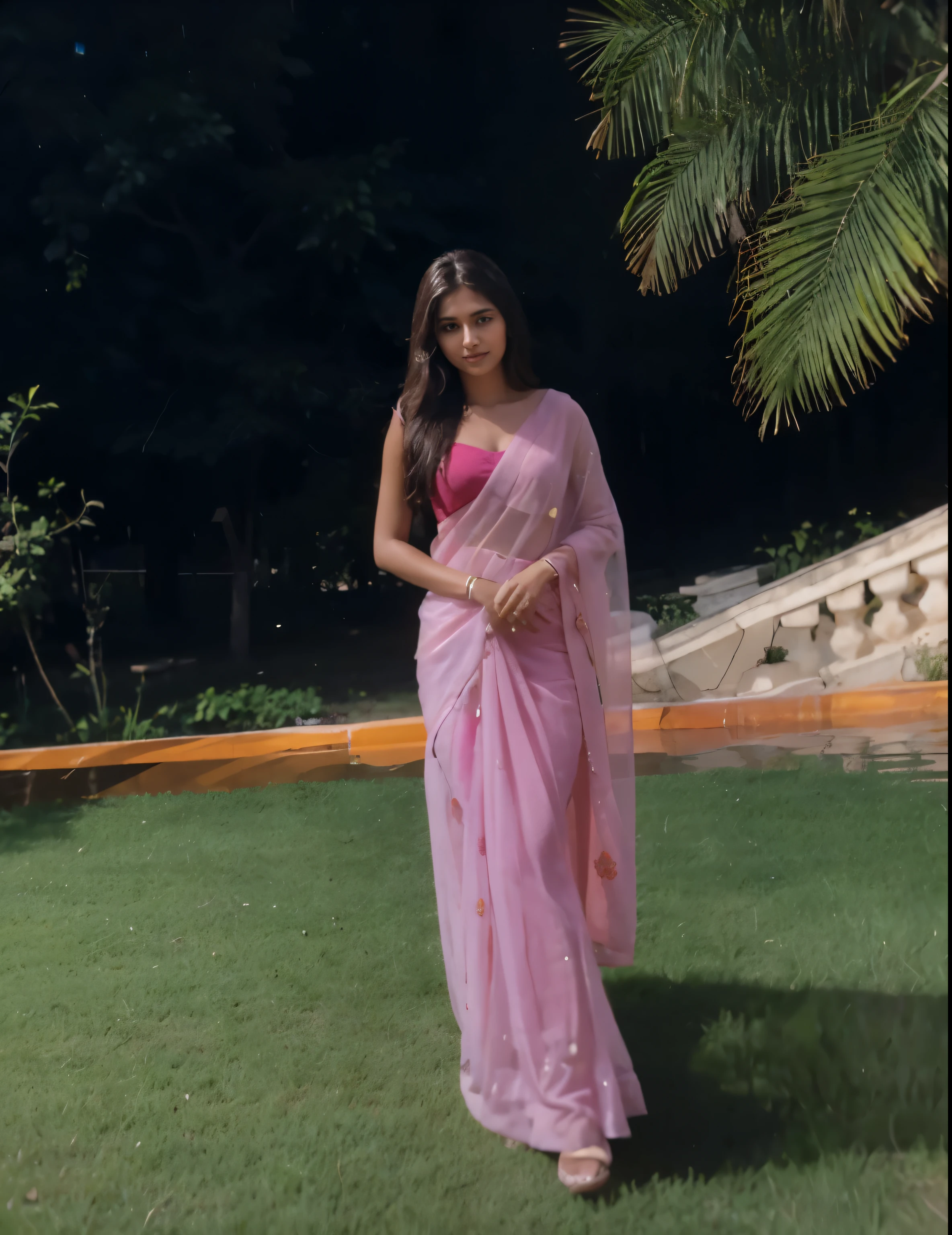 Beautiful ,23 years young girl healthy,confident looking,8k,realistic,dark brown hair,fair skin, indian,long hair,clear facial features, wearing
