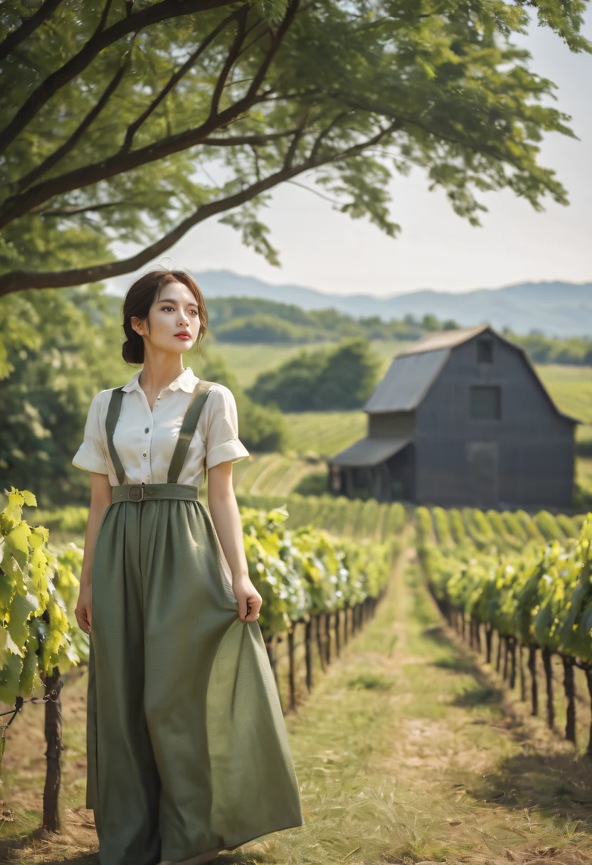 farms, barrel life,farms建筑,country style,girl