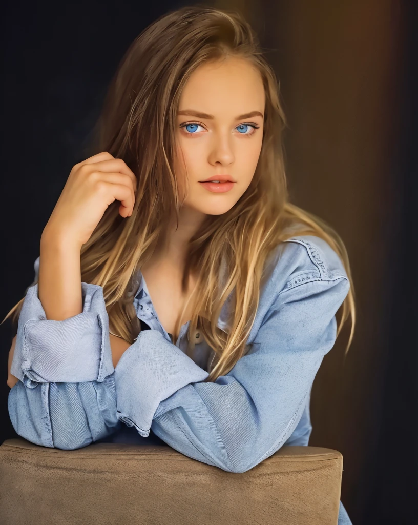 big blue eyes