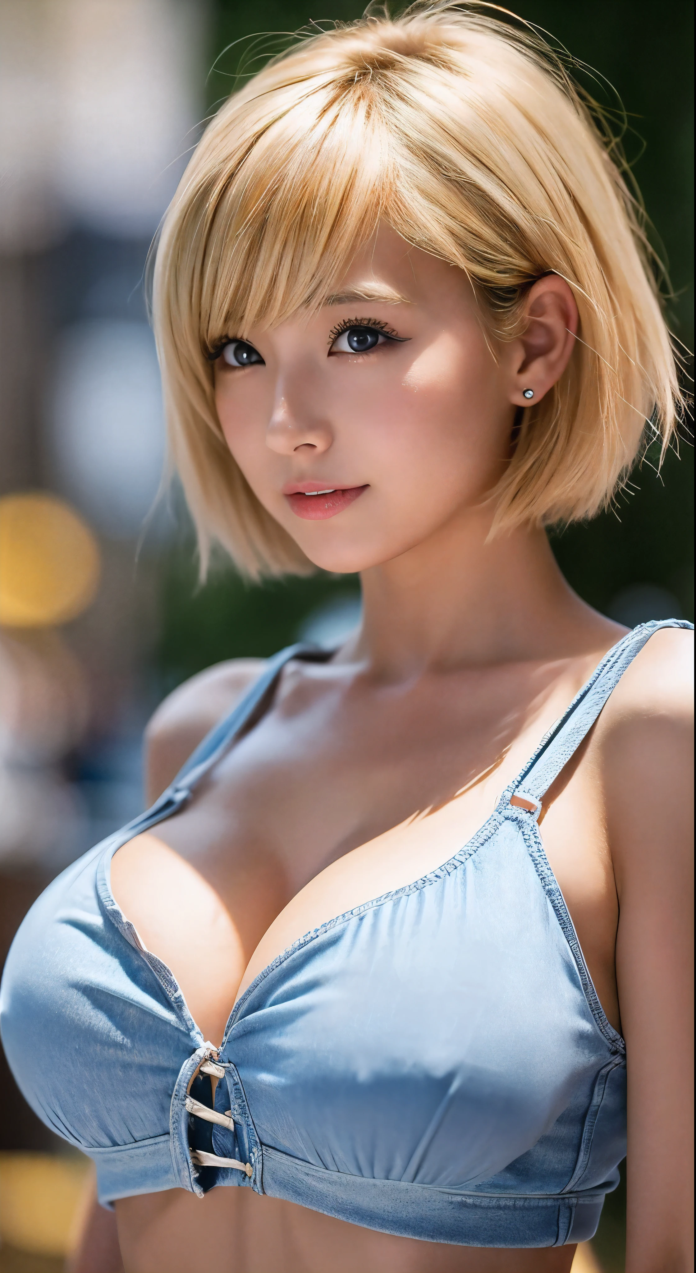 Very Short Bob、a blond、Colossal tits