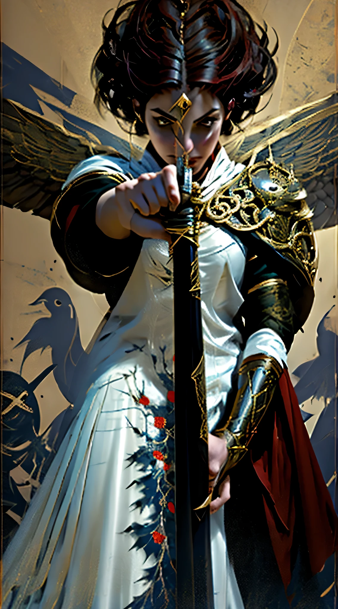 The scene where Alara fights his enemy and fends off evil
