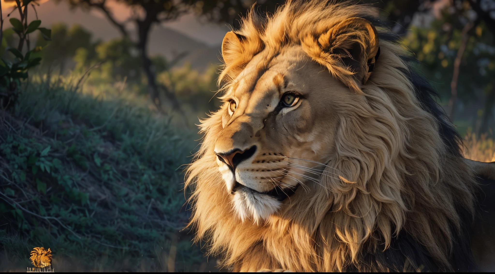 Lion, Divine Lion, Lion King, Lion Majestic, natural, Natureza, renderizado, fotorrealista, UltraHD, 4k, texturasdetalhadas, thunders, sombras detalhadas, cores detalhadas, por do sol, sol se pondo, Sunset, Natureza Linda, Great Divine, por do sol, contraste detalhado, contraste realista, alta resolução, cores detalhadas, fogo, eletricidade, divina criatura, 8k, Detailed Realistic, 16K, 8K, HD, Elegante,