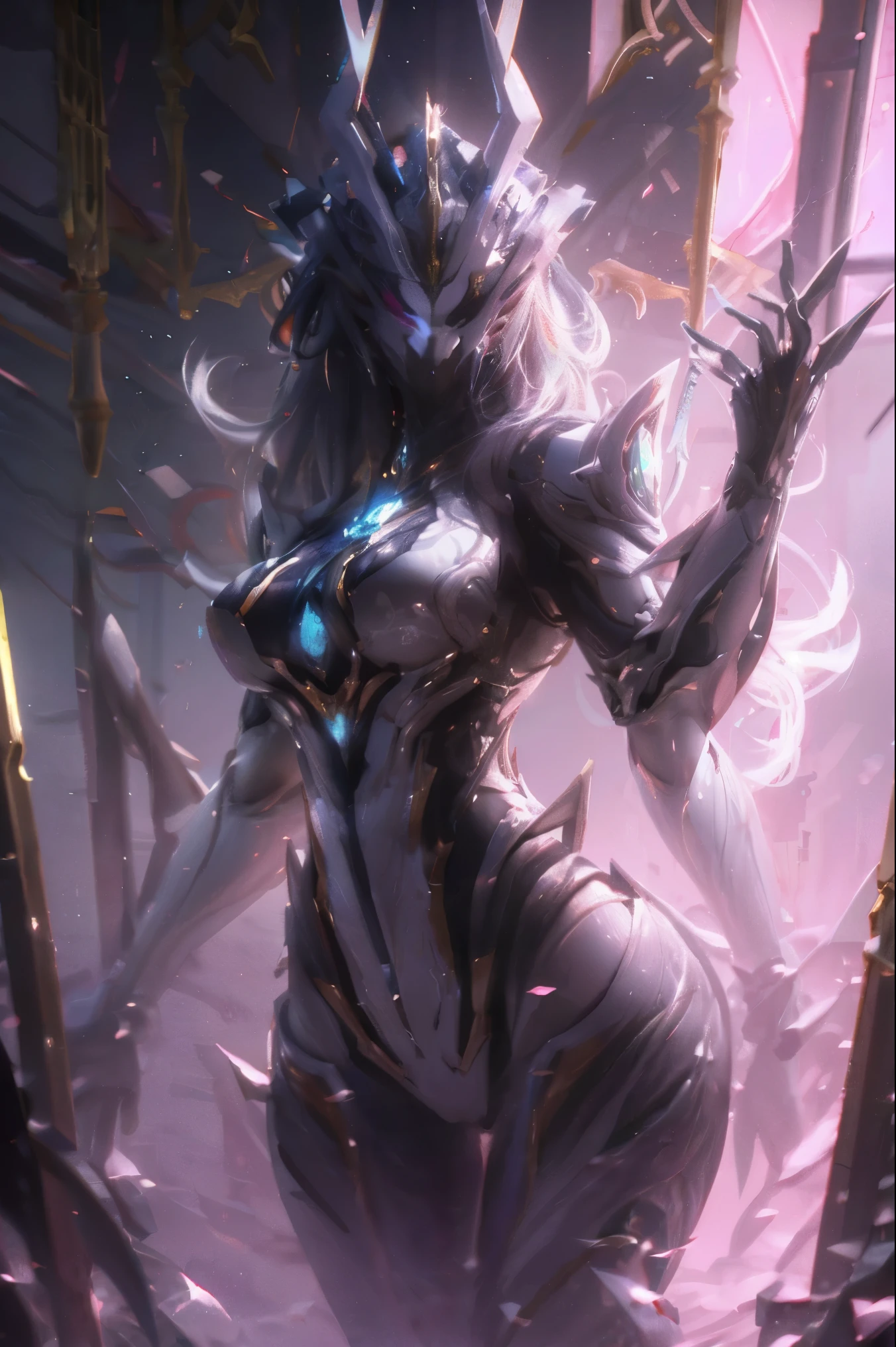 1 girl, sem rosto, Misterioso, capacete, unicorn horn, olhos brilhantes, Expression of extreme details, Metal brilhante, Dynamic angle, luz detalhada, Dramatic_Sombra, raio_Rastreamento, reflection,.RAW, Cinematic Shot, (foco nítido:1.5), (fotorrealista:1.2), twilight lighting, Volumetric lighting, ultra high-resolution, 16k,Dramatic lighting,
