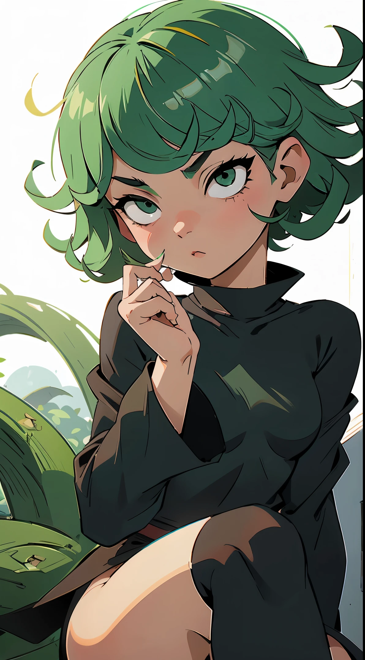 NSFW , Tatsumaki, sem roupas, looking at the camera