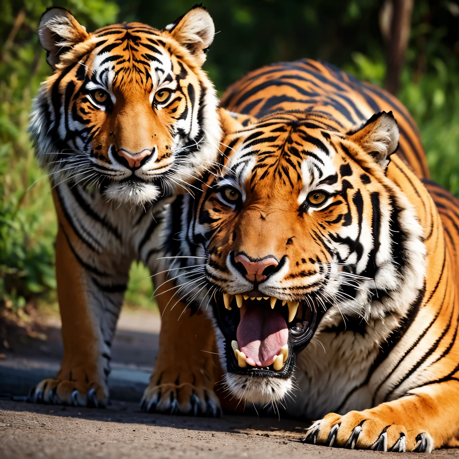 mix of crocodile and tiger