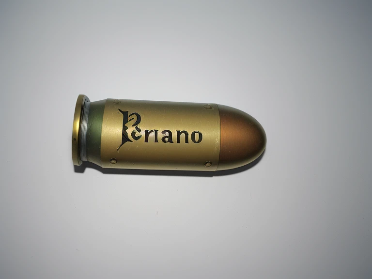 un primer plano de una bala con la palabra brian escrita en ella, ammo Balas, Balas inside, Balas, granadas de mano, dibujado a mano, Parte Brando, trazadores de balas, tiro de 24 mm, por Antonio Saura, pistola, 8 perdigones de 5 mm, brass, ammunition without case, inspirado por Walther Jervolino, Hero props, Grabado, pistolaa