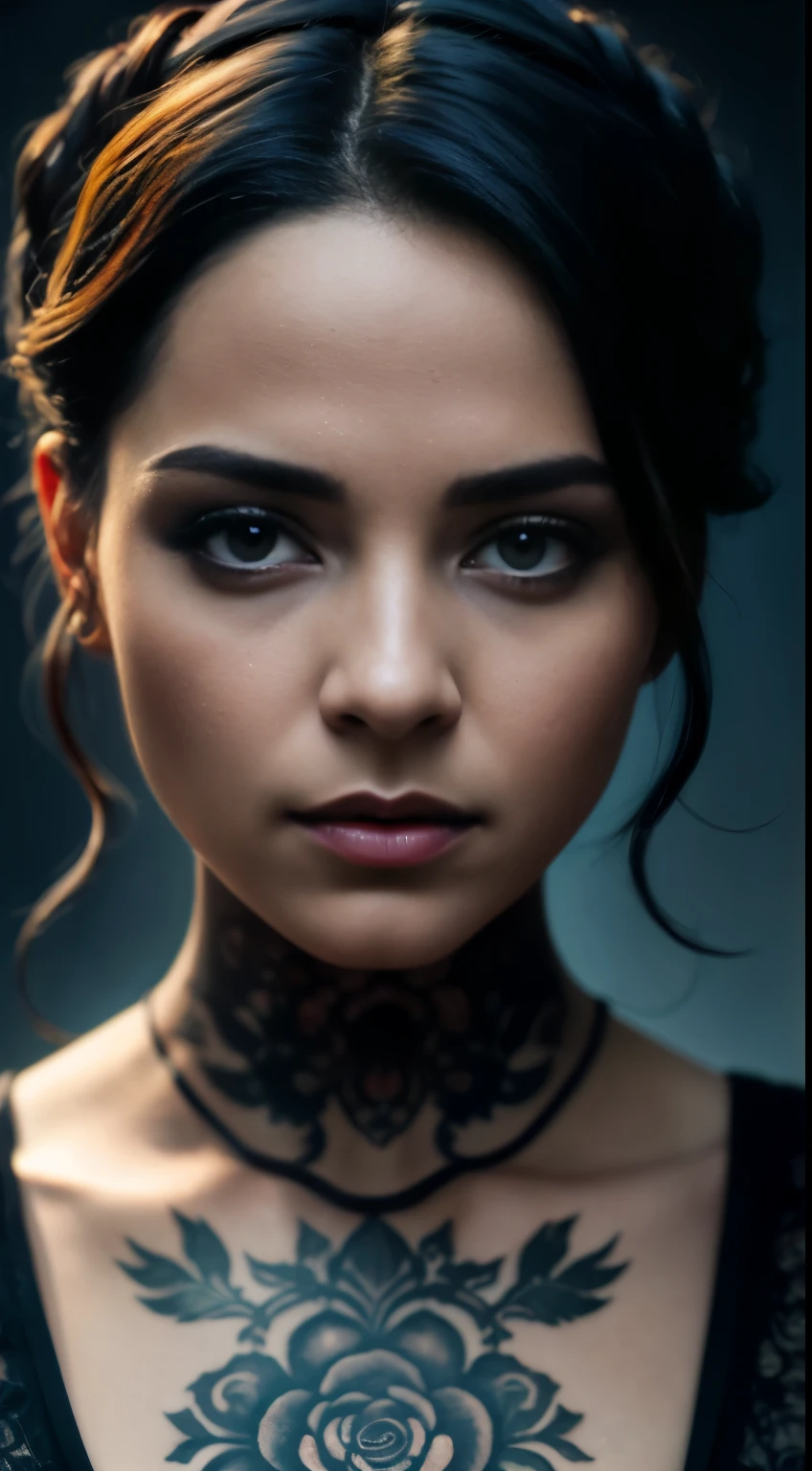 beautiful Tatuado gothic girl, louro, corpo inteiro, totalmente vestido, cabelos curtos raspados, em roupa de couro roxo, (in a British Victorian-era cemetery:1.2), Tatuado, maquiagem preta ,((esguio, pequeno)), fotografiaRealistic, fotografia, master part, Realistic, realismo, fotografiarealismo, alto contraste, fotografiaRealistic digital art trending on Artstation 8k HD high definition circunstanciado Realistic, circunstanciado, textura da pele, hyper circunstanciado, Realistic textura da pele, Armadura, best quality, ultra high-resolution, (fotografiaRealistic:1.4),, high resolution, circunstanciado, raw fotografia, sharp re, by lee jeffries nikon d850 film stock fotografiagraph 4 kodak portra 400 camera f1.6 lens rich colors hyper Realistic lifelike texture dramatic lighting unrealengine trending on artstation cinestill 800,