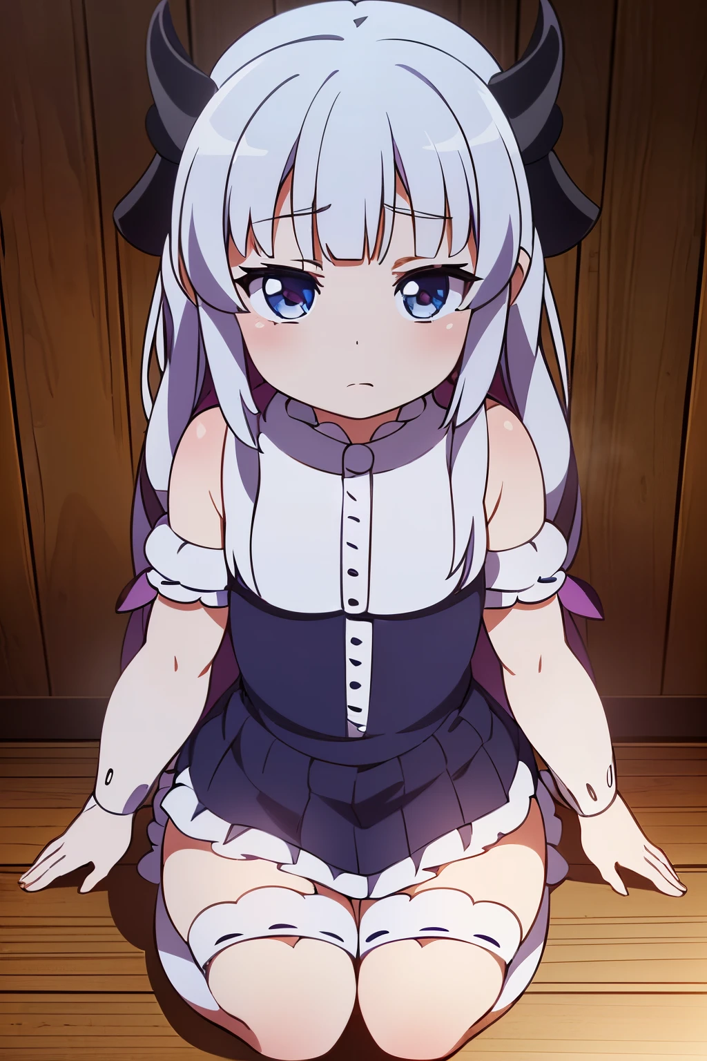 Kanna kamui, (8k, Foto RAW, best quality, master part:1.2), (Realistic, foto-Realistic:1.4), (extremamente detalhado CG unidade 8k papel de parede), corpo inteiro, Hyper-detailed trends, Intricately detailed gothic art on Artstation, genial, detalhes intrincados