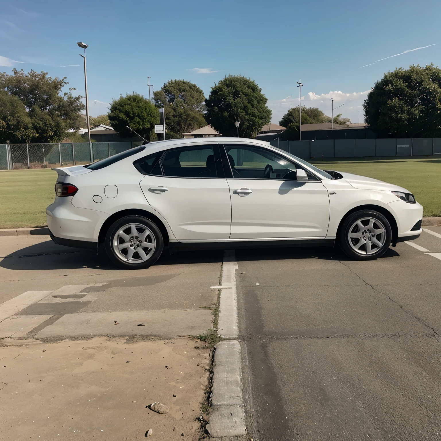 A sport 206 white car