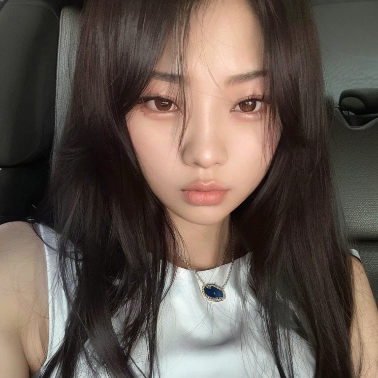 Asian woman with long dark hair sitting in a car, Dom Yunjoo, jennie blackpink, Heonhwa Choe, Jaeyeon Nam, Parque Ji-min, Ulzzang, Lee Ji-eun, Lee Ji - Eun, Jinyoung Canela, jossi do blackpink, Hwang SE - EM, Jisoo do Blackpink, young adorable korean face, jisoo do blackpink