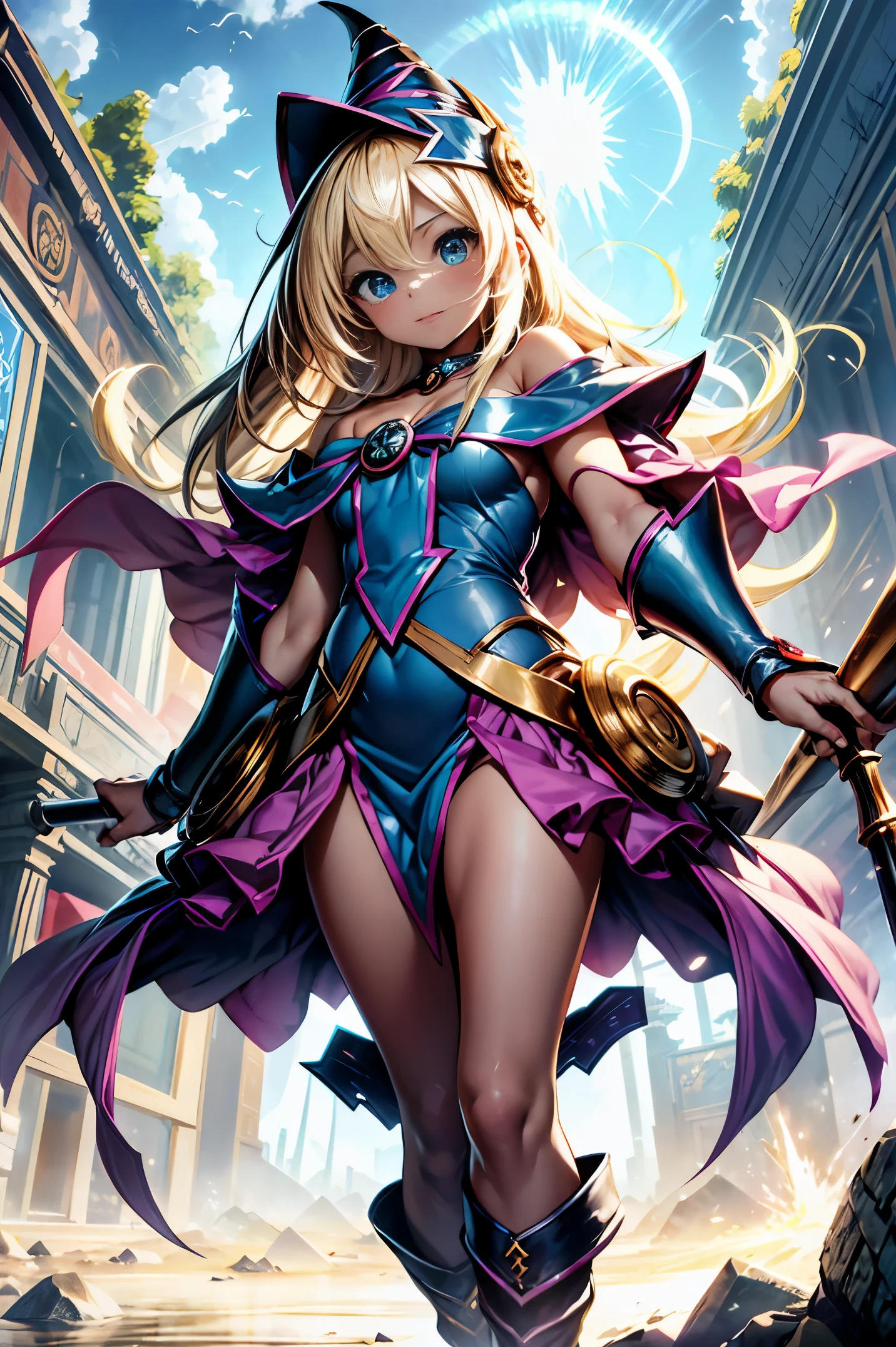Maga Oscura , You're standing on the battlefield, All bathed in magical light, como si fueras el centro del universo. Tu ropa de batalla, Hecho de la misma magia que controlas, parecen brillar desde adentro. These are harmonisation garments., where magical beauty is combined with a certain magical functionality. Tu ropa es suave, ..swift, como destructivos por la magia que los cubre. Your body is covered in magical light, Su piel es suave y brillante, Emitiendo brillo. Tus ojos arden de magia, Rayos suaves con un tenue tono dorado, brillo de tu cuerpo. Such a vision makes the enemy tremble for fear of your power.... Pero eso no es todo: controlas la magia que te ha cubierto.. These garments have the ability to attract magical entities to themselves..: They become more vivid when surrounded by a different kind of magic.... Y te da nuevas oportunidades: You can unleash a wave of magic that will disperse throughout the battlefield, Destruye enemigos que se interponen en tu camino. You can create telekinetic obstacles that allow you to move through the air by biting your knees before embarking on an attack mission..., girlish, ojos oscuros, cuerpo delgado, Cara perfecta, bashful, ((Corrupt Magic Girl)), mascarilla bucal, bufanda