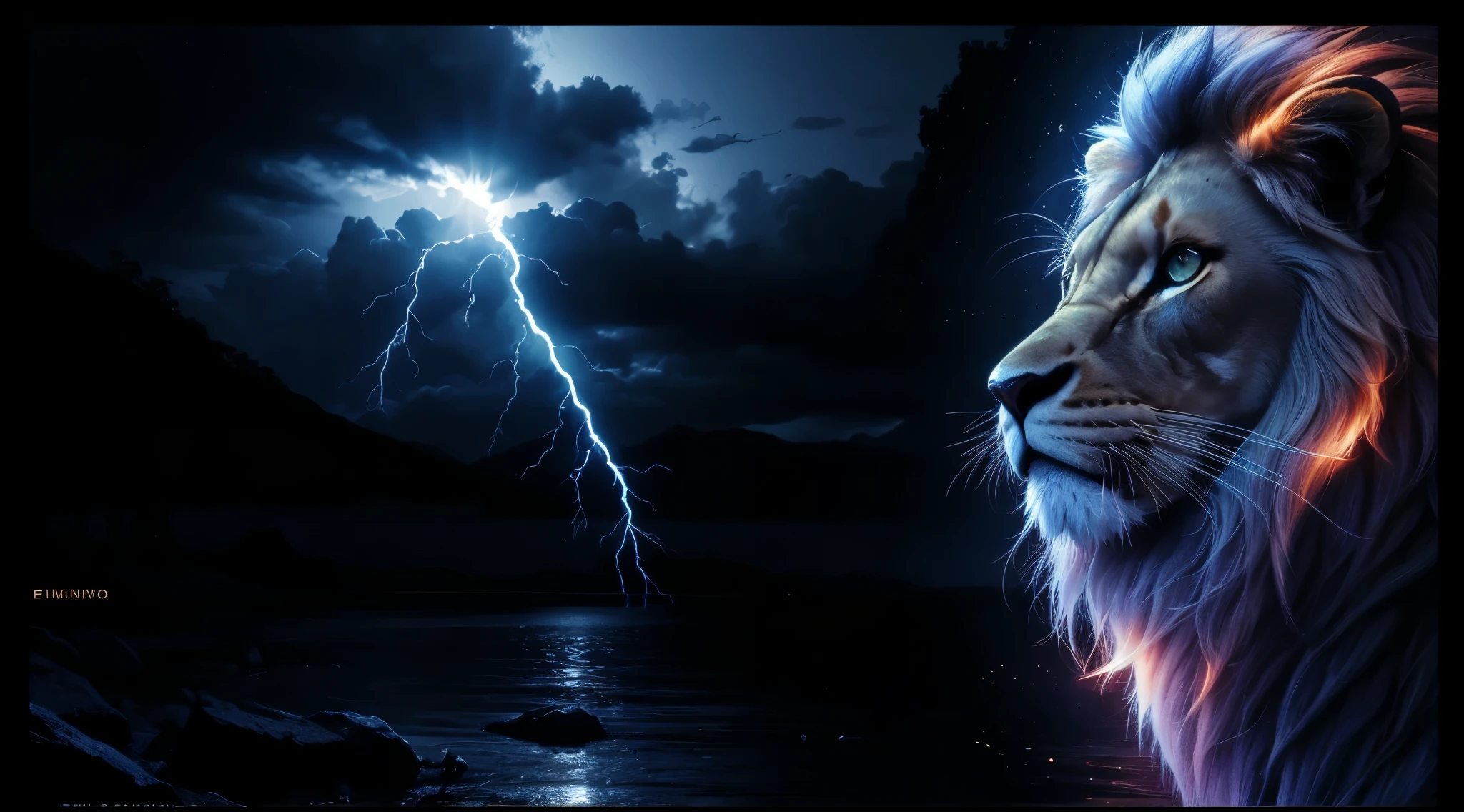 Lion, Divine Lion, Lion King, Lion Majestic, natural, Natureza, renderizado, fotorrealista, UltraHD, 4k, texturasdetalhadas, thunders, sombras detalhadas, cores detalhadas, por do sol, sol se pondo, Sunset, Natureza Linda, Great Divine, por do sol, contraste detalhado, contraste realista, alta resolução, cores detalhadas, fogo, eletricidade, divina criatura, 8k, Detailed Realistic, 16K, 8K, HD, Elegante,