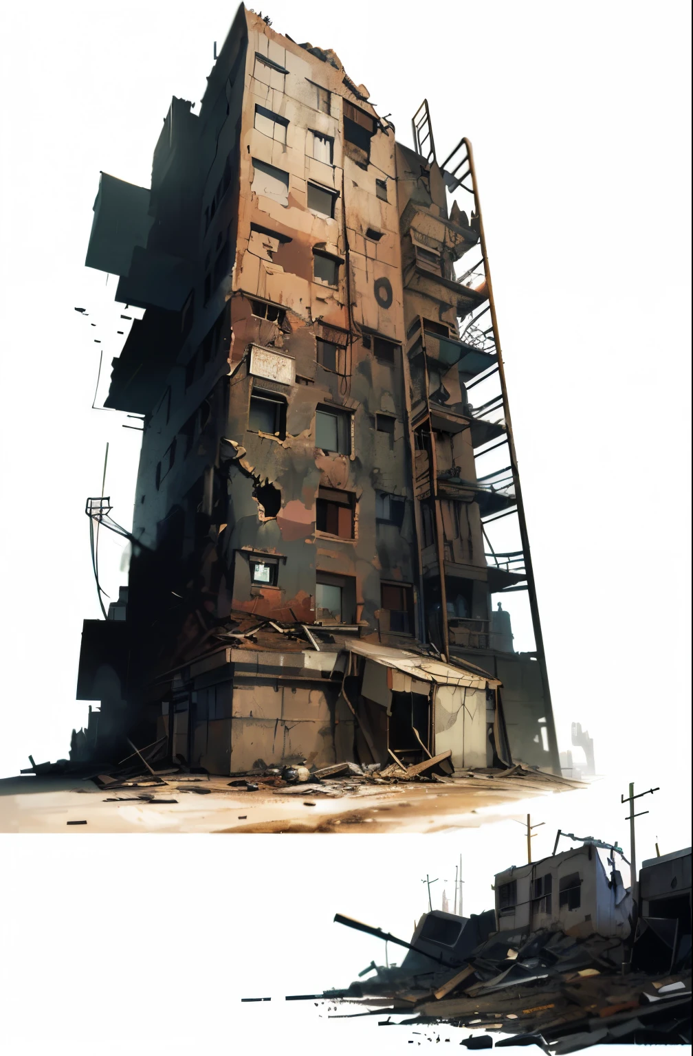 (tmasterpiece, hiquality, beste-Qualit), pixel, pixel арт, (NOhumans),(((whitebackground))), ((((building , generator in a post-apocalyptic wasteland world)))), ((bunker, headquarters, averi, machine, ((A lot of objects))
