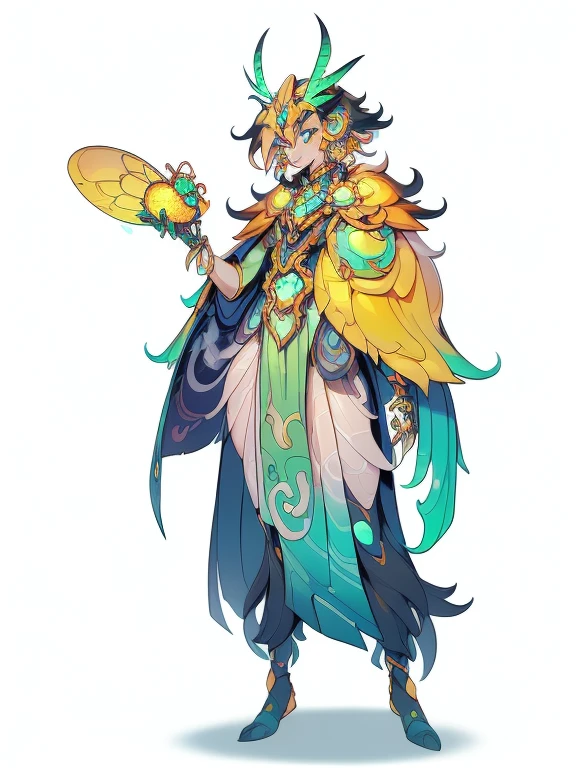 (1 Anthropomorphism of the image of a standing firefly, (((独奏))), (tmasterpiece，top Quority，beste-Qualit), ((Anthropomorphism of fireflies)), (((独奏))),Conceptual diagram of the structure of a human firefly, Creature Armor, Winner of the Character Design Contest, Cyberpunk fireflies, great character design, Cyborg fireflies, Man Ladybug Fantasy, ((Cyberpunk style，Manipulator machine，Aura hologram，Surreal sci-fi art，Future sci-fi Aestheticiopunk cyborg fireflies, Interesting character design, insect trainer girl, No type, cushart kenz, Cyborg-cyborg, fireflies in cyberpunk style, full body concept, high quality character design, (((独奏))), The Art of Character Design, ((very background))、(Game Character Design), whitebackground（（（flatcolors）））