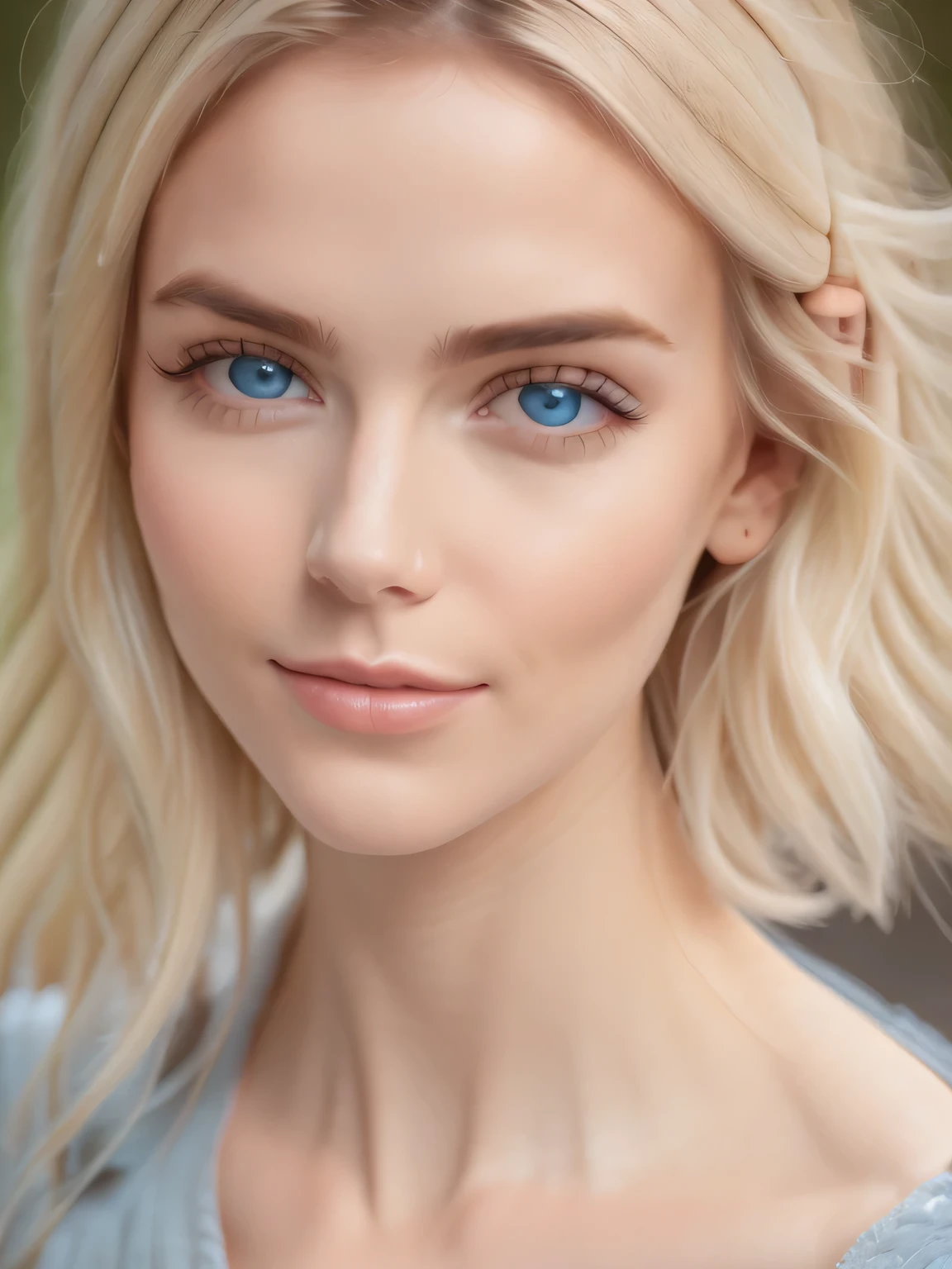 1girl, blonde, blue eyes, short hair,