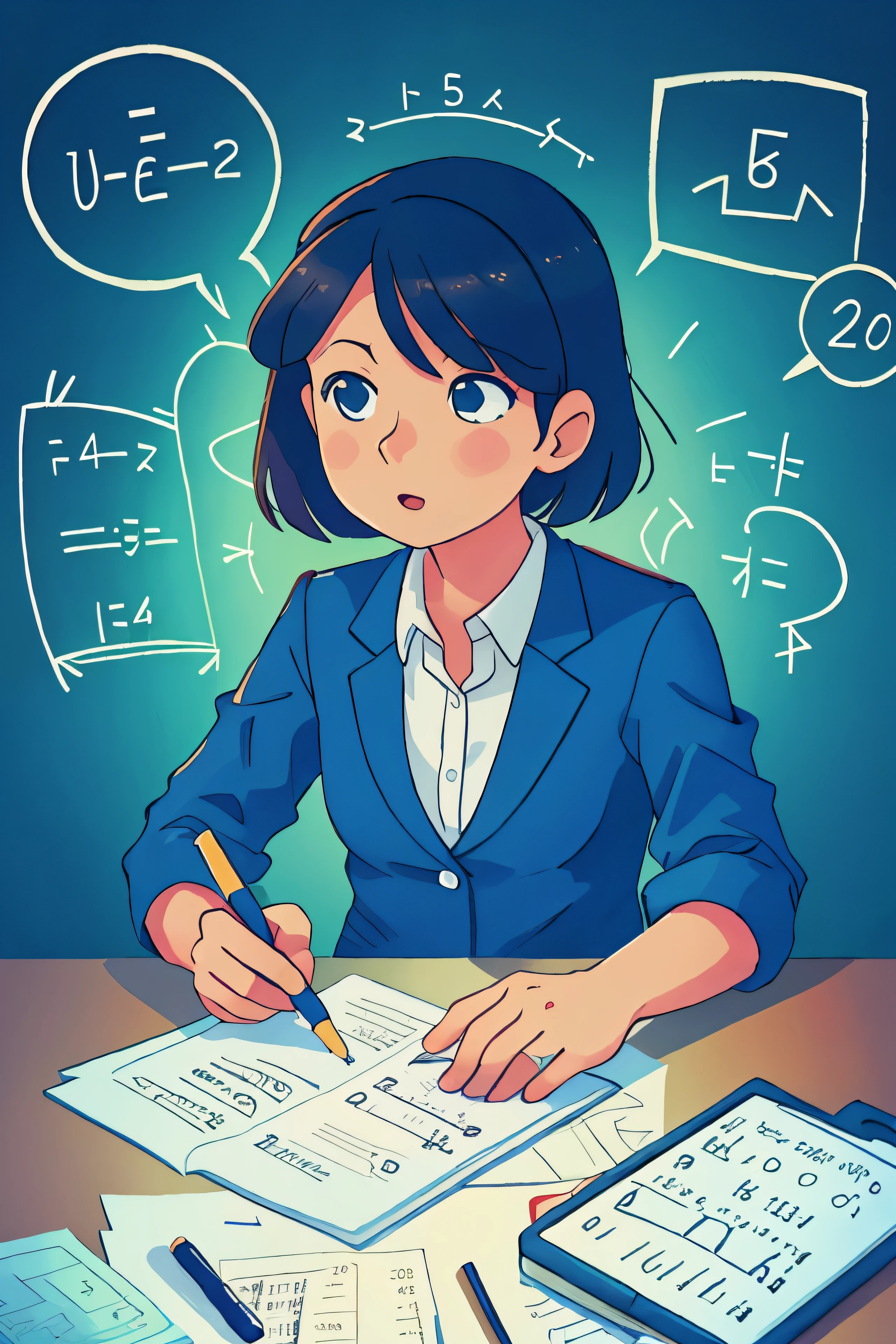 Actuarial Consultant working on complex maths formulae