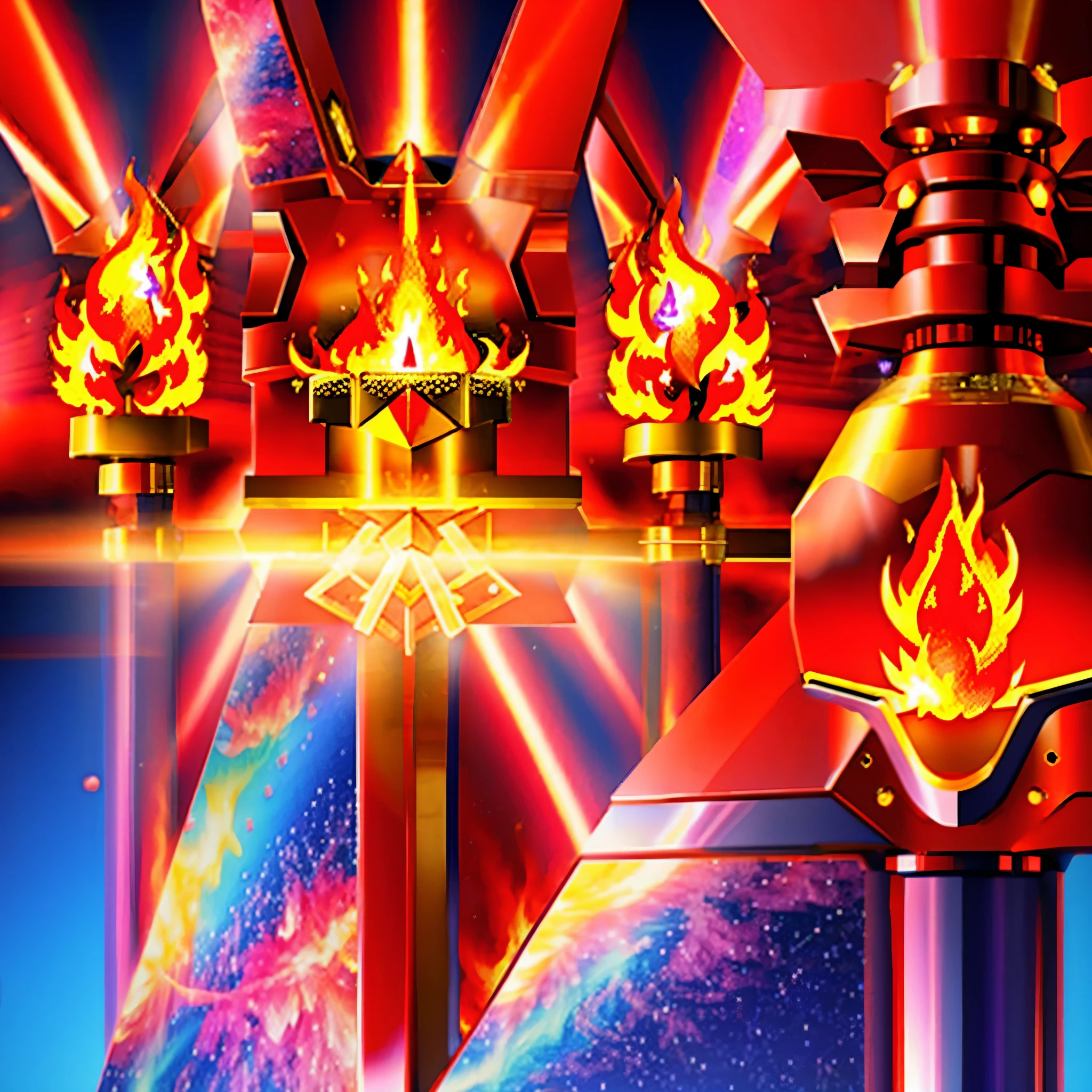 FLAMES AND SMOKE, (red flames), alien pyrokinesis, black background and red symbols,  intergalactic mathematics, cryptic puzzle, space language, vaporwave colors, (2d template for a 3D model), skin bake template for 3D model, seamless texture