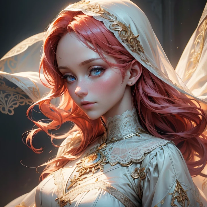 {-erro_de_anatomia:1.0}(best quality,4k,8k,highres,masterpiece:1.2), ultra-detailed, (realistic,photorealistic,photo-realistic:1.37), mature milf, illyasviel von einzbern, redhead hair, full body, vibrant colors, glowing skin, mesmerizing eyes, elegant pose, enchanting background, delicate lace dress, surreal lighting, ethereal atmosphere, mystical aura, intricate details, artistic medium, digital illustration, fantasy, anime, looking forward, close up, portrait