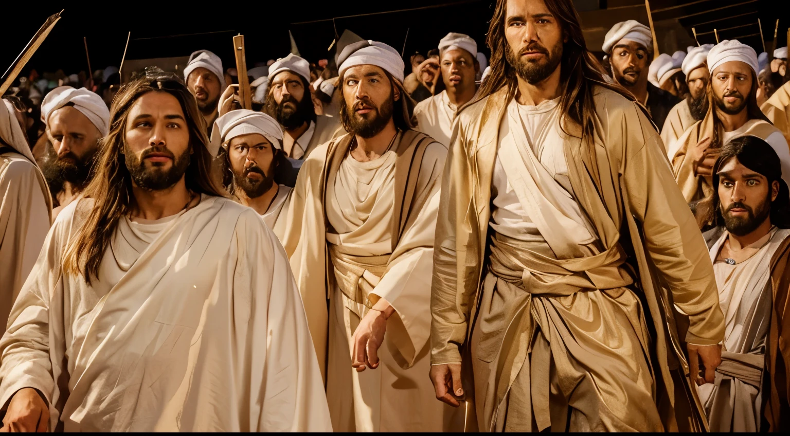 Men time of jesus, with beige tunics