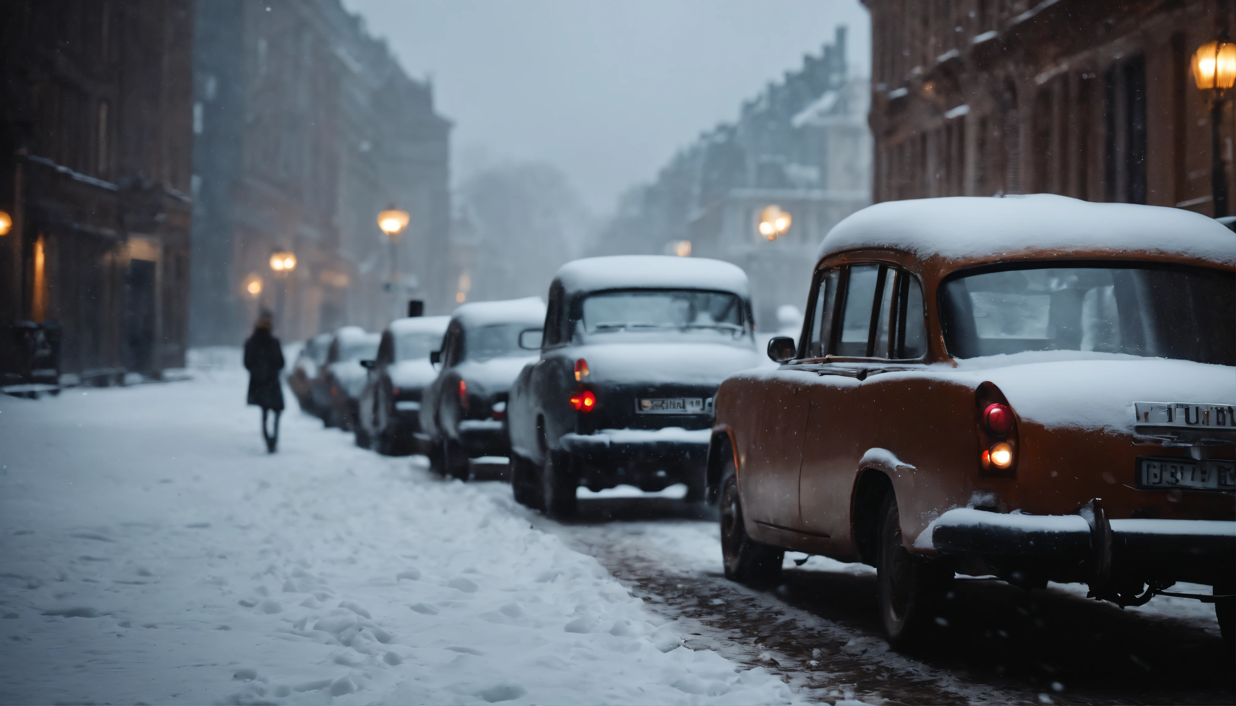 Snowy city