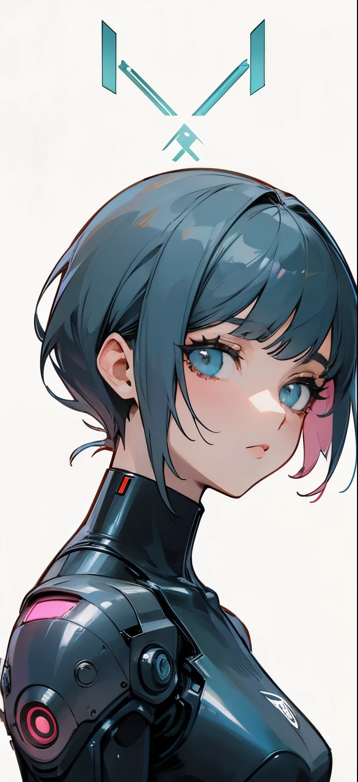 Rosto bonito, deixar a imagem estilo Detroit, anime version and mix with cyberpunk, in anime cartoon version