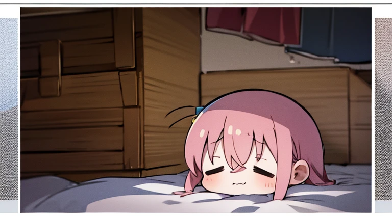 Bocchi from anime, hitori bocchi The rock, 1menina, cabelo rosa, olho azul
