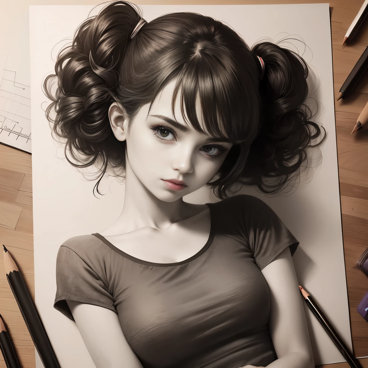  bonita, pencil draw