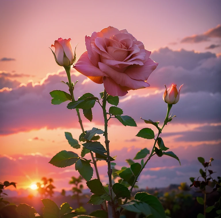 There was a man holding a rose in his hand, flores bonitas, Natureza Bonita, Rosa, rosa rosa, fotografia muito bonita de, beautiful morning, floral sunset, rosa rosa, foto de uma rosa, beautiful aesthetics, incrivelmente bonito, flores bonitas, Beautiful and Aesthetic, morning sunrise, rose pink lighting, Rosses, natureza realmente bonita, Rosa Hora Dourada