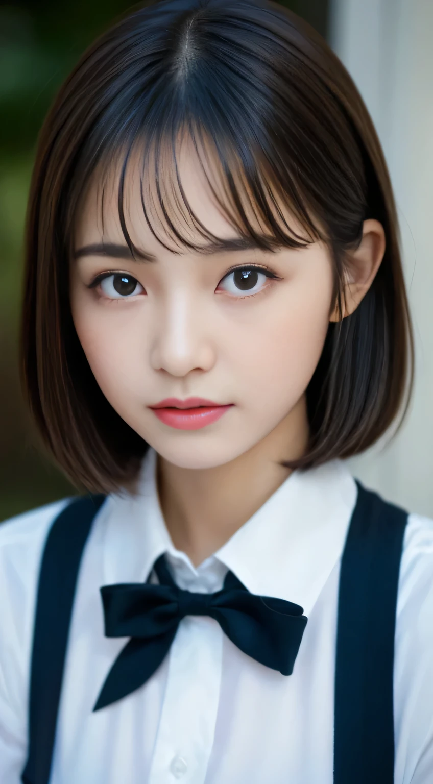 (((32ｋ,high detal,high-detail、​masterpiece,Attention to detail,full body Esbian,独奏))),Raw photo & realistic atmosphere,beautiful dark blue eyes,Detailed mouth,Glossy lips,Detailed eyebrows,Eyes drawn in detail with soft white skin that shines in every detail、azure eyes,とてもBeautifulな瞳,Detailed lips、Very beautiful face,Very well-formed face、Lifelike face,shiny beautiful lips, Realistic Young Gravure Idol, very beautiful school girl, ,Moderately beautiful, Young gravure idols, Young Gravure Idol, Beautiful, Cute and sexy１5  old schoolgirl,the whole body is wet,dripping落ちる,with a flushed face,Incredibly beautiful１5-year girl,short-cut,Brown shiny hair,Hair is wet,Dripping water,dripping,（Black pantyhose,Beautiful fece,Looking at the camera：1.4）,（HDT Vision Japan HDT Vision Black HDT Vision Black HDTV Black HDTV HDTV Black HDTV HDTV Black HDTV Uniform,well-shaped breasts,,Mature body, I'm anxious and about to cry,Moist eyes,cold smile,glareing,The glaring face is also beautiful：1.5）,（The chest of the uniform is open,,rollback,Black pantyhose：1.7）