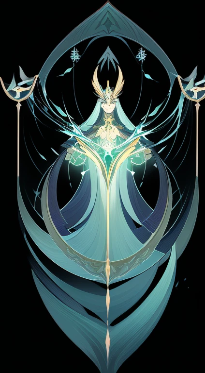 Full length portrait of 1 girl, Witcher, Gorgeous long dress, wizard hat, Standing on your feet, (((独奏))), Clear facial features,  Linear design, ((Background of the Tarot card, symmetrical beauty)), Perfect symmetry, The art of symmetry, Permanent drawings of characters in flowers)), (tmasterpiece，top Quority，beste-Qualit，extra high resolution，Clear facial featuresbeautiful eyesbeautiful face)A Necromancer，green clothing，standing at full height，独奏，Clear facial features，(tmasterpiece，top Quority，beste-Qualit，extra high resolution，Clear facial featuresbeautiful eyesbeautiful face)