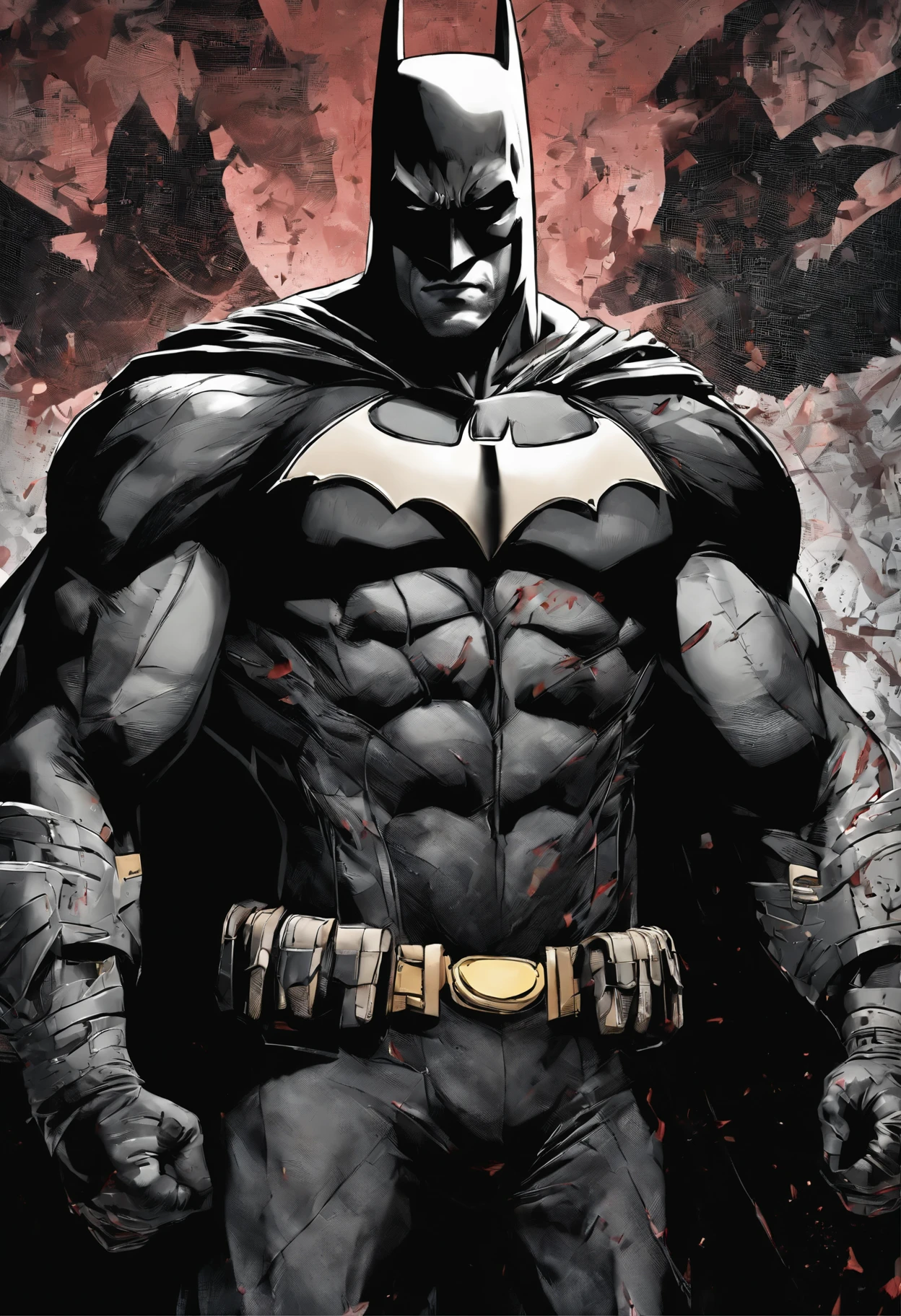 black spandex, handsome anime pose, ripped, muscular!!, muscles, sporty physique, strong and muscular, very beautiful. big muscles, huge glistening muscles, super buff and cool, muscular thighs, showing off his muscles, wearing black tight clothing, a muscular, batman costumed man with bloody face and cape standing in a crowd, in batman movie still cinematic, film still of batman, from movie batman, still image from batman movie, ryan renolds as batman, angry batman, batman horror movie, dwayne johnson as batman, the batman, in batman, cyberpunk batman, ryan reynolds as batman, sylvester stallone as batman, batman wielding axe