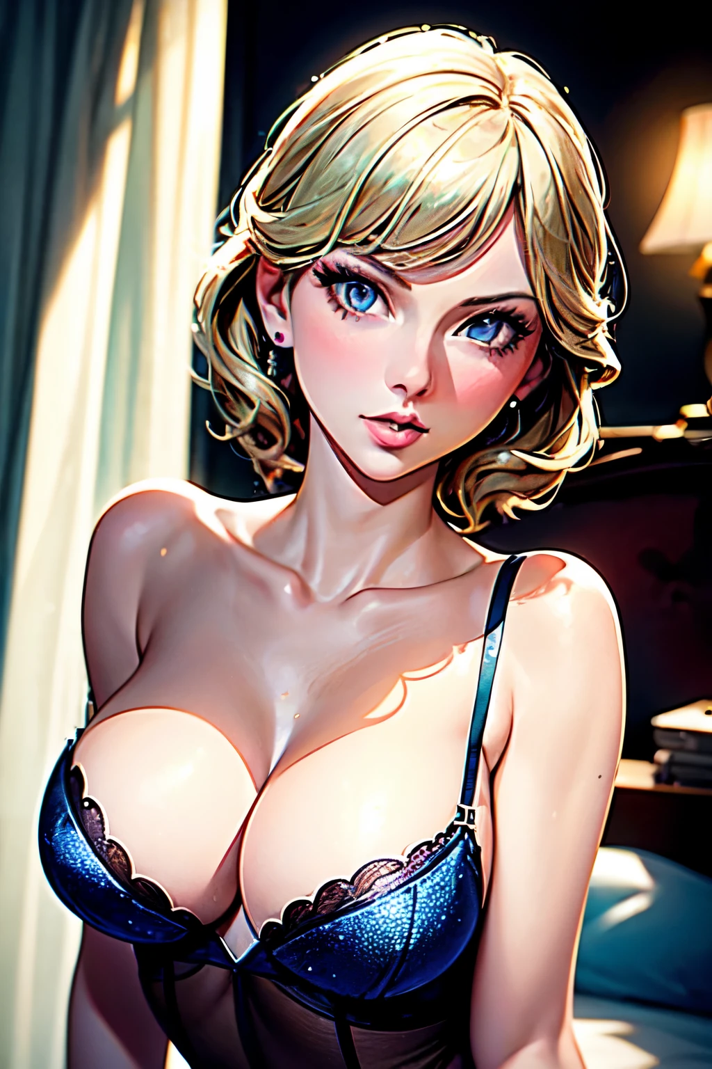 ((best quality)), ((masterpiece)), (detailed), perfect face
/imagine prompt: Taylor Swift and Elsa engaging in an intimate and passionate encounter, dressed in alluring lingerie that accentuates their beauty and sensuality. The scene is set in a luxurious bedroom, adorned with silk drapes and soft candlelight. The environment exudes an aura of romance and desire.
The mood is electric, with a mix of intense passion and tender affection. The atmosphere is filled with anticipation and a deep connection between Taylor Swift and Elsa. It's a moment of exploration and sensual pleasure, where their desires intertwine.
The camera settings capture the sensuality of the scene, with a focus on their intimate moments. The lighting is dim, casting seductive shadows that enhance their features and curves. The camera angles alternate between close-ups and wider shots, capturing their chemistry and the raw emotions in their expressions.
The artistic medium is a blend of photography and digital illustration. The techniques involve enhancing the colors to create a rich and vibrant image. Soft filters are used to add a touch of dreaminess, emphasizing the allure and beauty of Taylor Swift and Elsa.
Collaborating artists: Helmut Newton, Ellen von Unwerth, David Bellemere, Mariano Vivanco, Mario Testino, Steven Klein, Mert and Marcus, Terry Richardson, Steven Meisel, Patrick Demarchelier. —c 10 —ar 2:3
